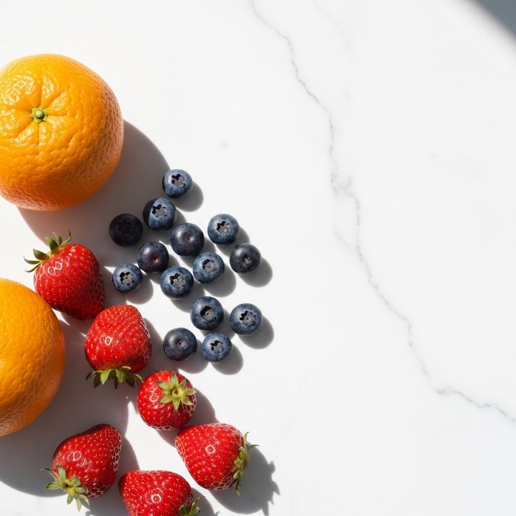 Citrus fruits and berries